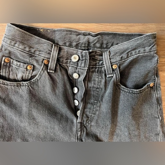 Levi 501 Wide Leg Jeans sz 24 - Picture 4 of 4